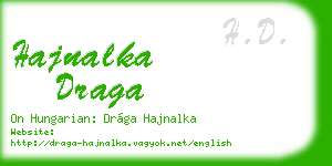 hajnalka draga business card